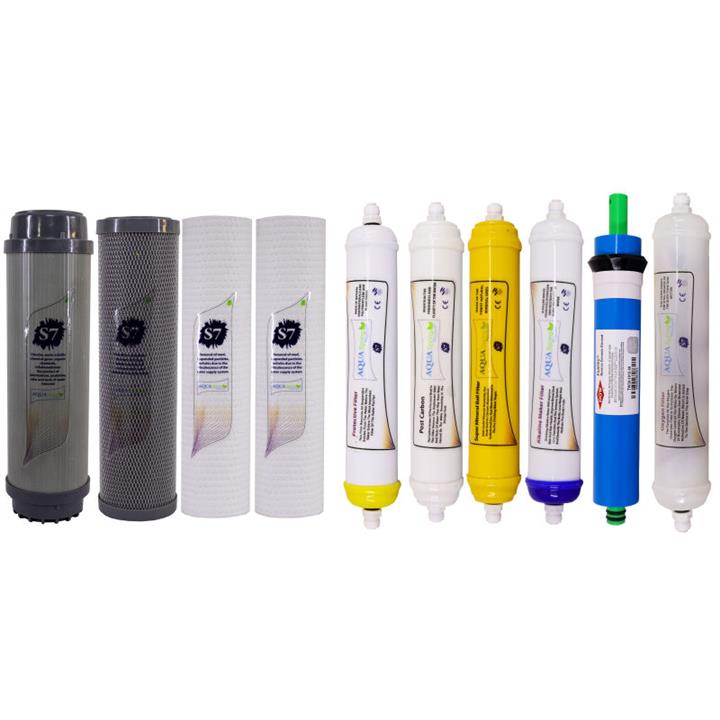 فیلتر دستگاه تصفیه آب آکوآ اسپرینگ مدل F-S7-H10M مجموعه 10 عددی